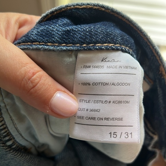 KanCan Blue Distressed Jean Shorts High-Waisted - Picture 9 of 9